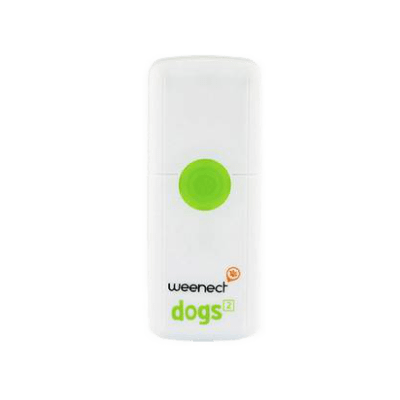 Weenect-Dogs-2-GPS-Hundetracker.de-Weenect-GPS-Tracker-Hund-weiß-grün_Ansicht-front-vorne
